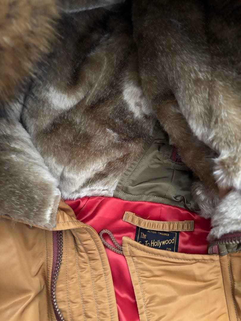 gotohollywood ミリタリーサテンフライトジャケット