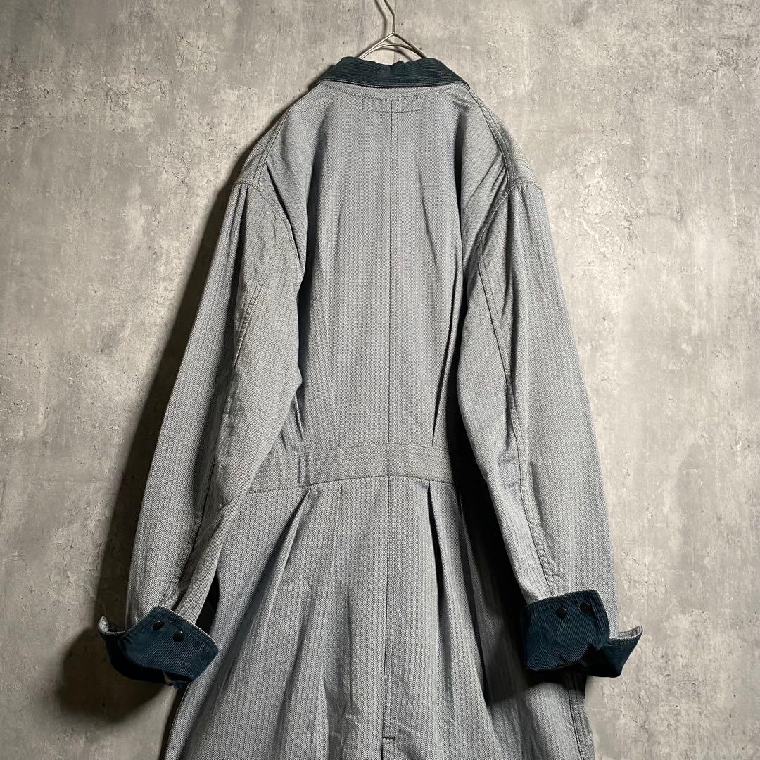 美品⭐️BONCOURA ボンクラ ショップコート ヘリンボーン 40 L相当