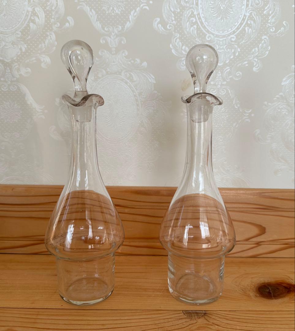 フランスアンティーク19世紀　サルグミンヌ刻印あり　オイル&ビネガーフルセット