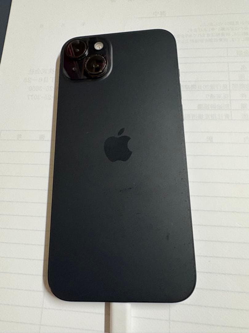a*o様 Apple iPhone15ブラック画面にひびあり