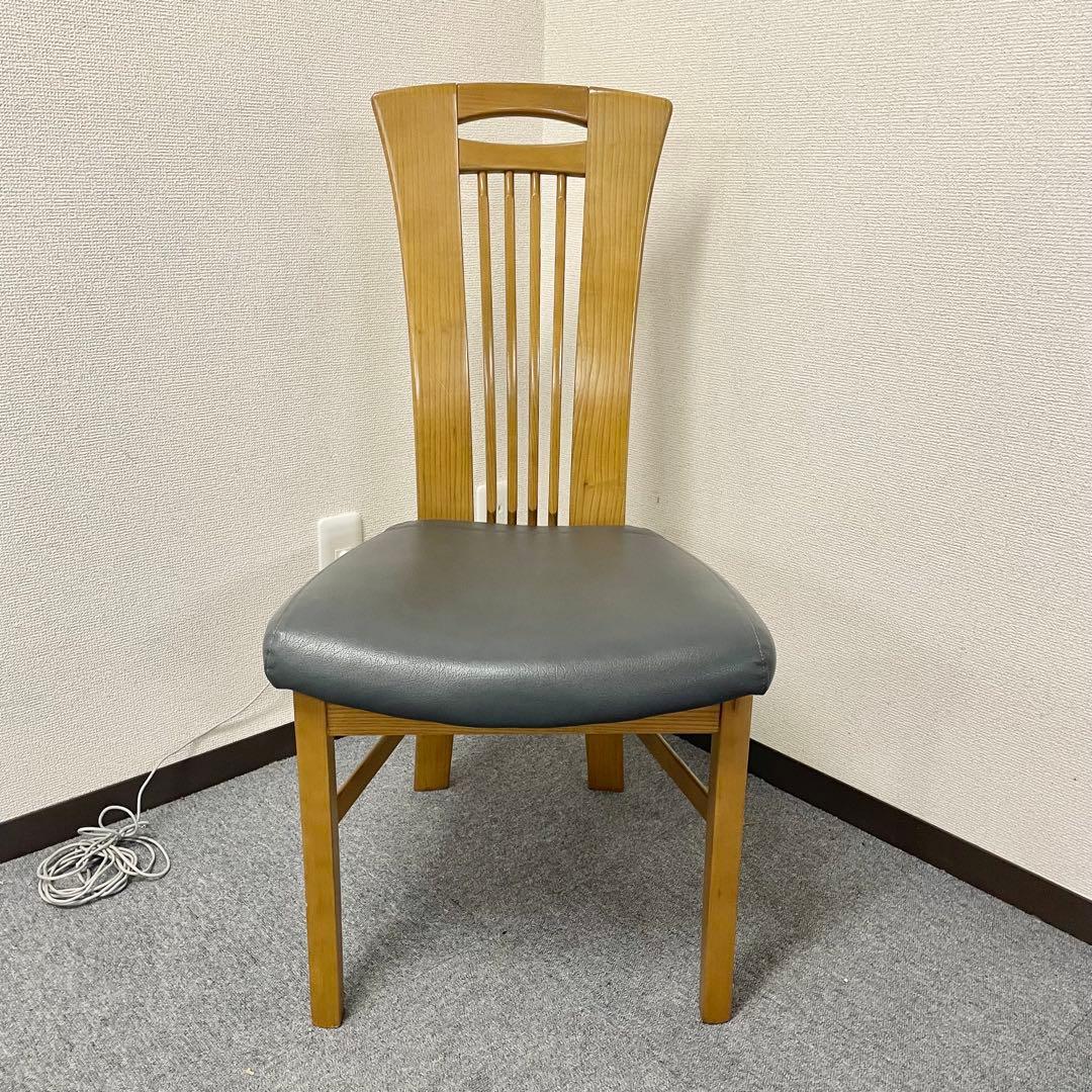 カリモク CD34モデル ダイニングチェア 合成皮革張 オーク材③ F