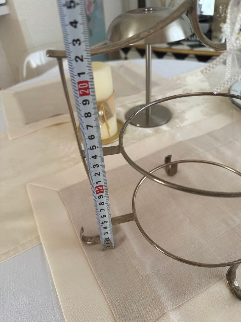 シルバー2段ケーキスタンド