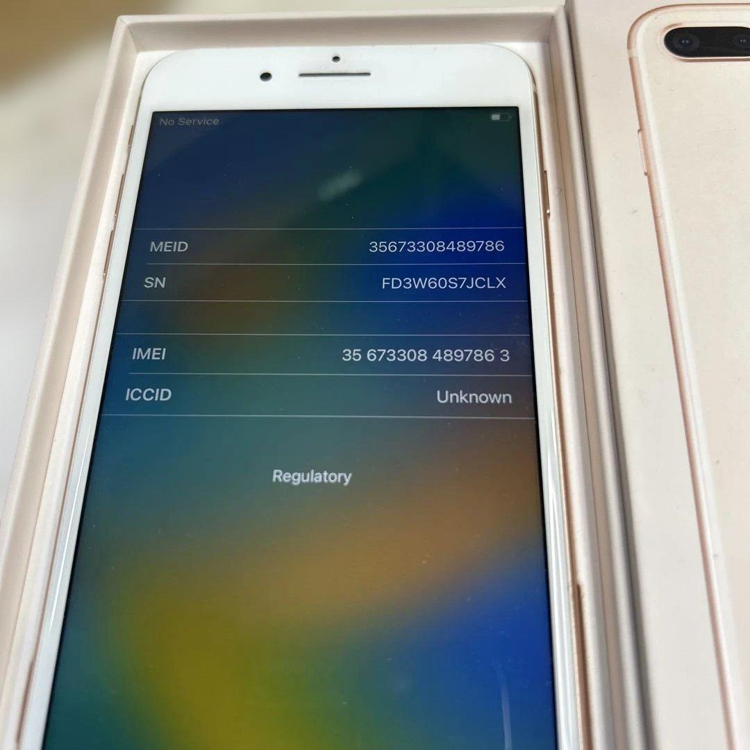 7174 【美品】100% iPhone8plus 256GB simロック解除