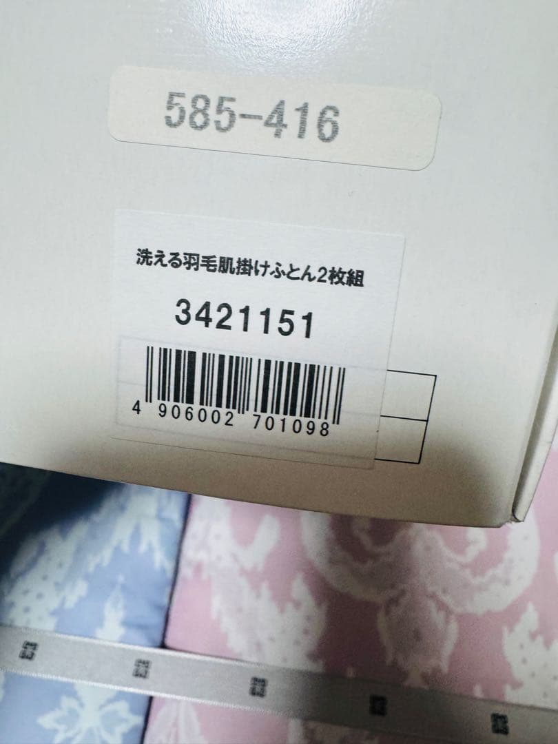 GIVENCHY 洗える羽毛掛け布団2枚組