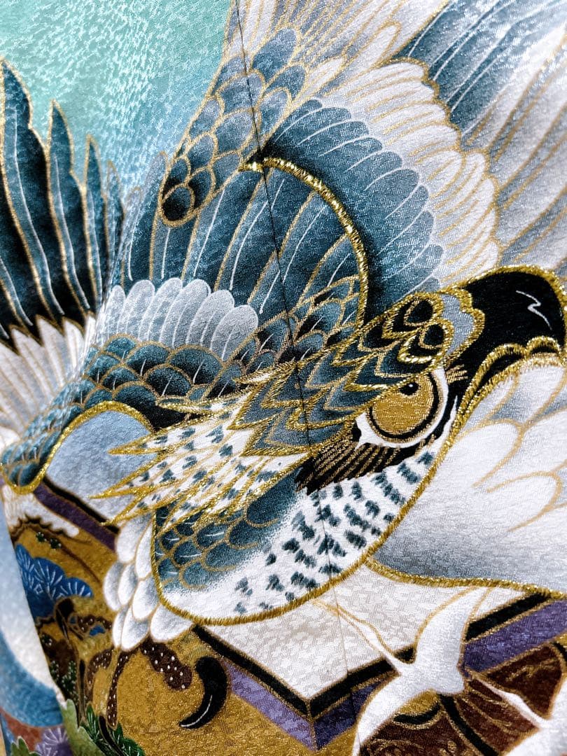 希少カラー♡七五三　5歳　男の子　フルセット　一式　ミントグリーン　刺繍　鷹