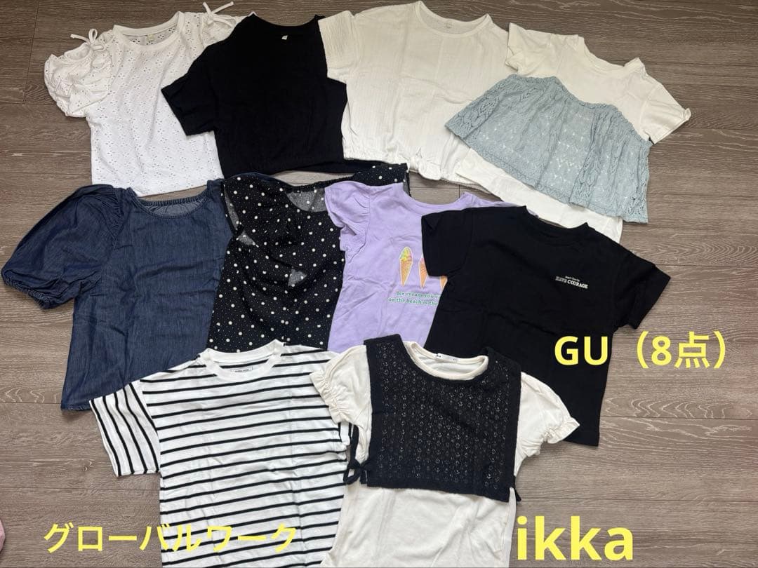 まとめ売り　120 女の子　春　夏　GU グローバルワーク　デビロック　coca