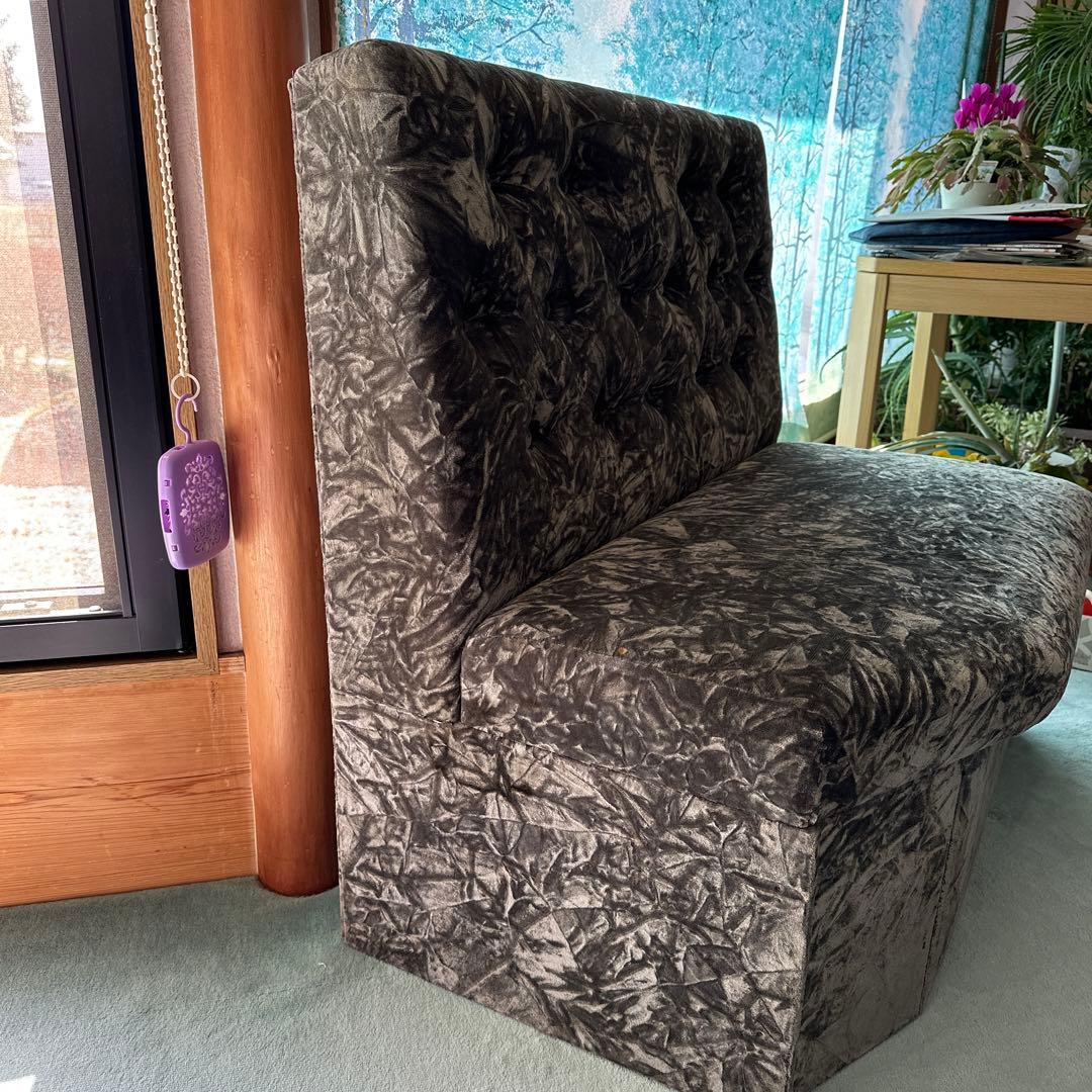 二人掛け　ソファー　グレー