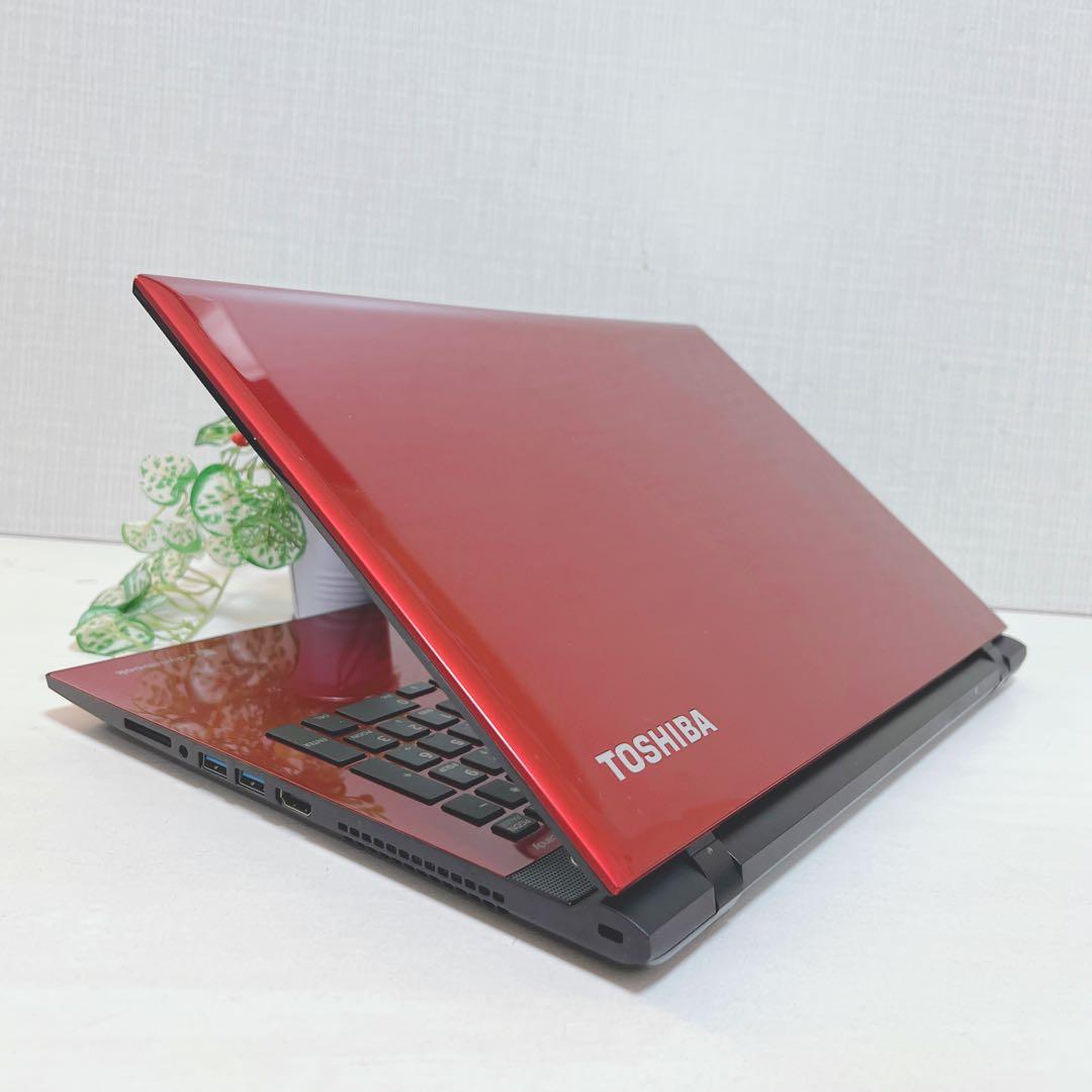 美品、光沢レッド、コアi7、8G、大容量SSD、オフィス2021&イラレが使える