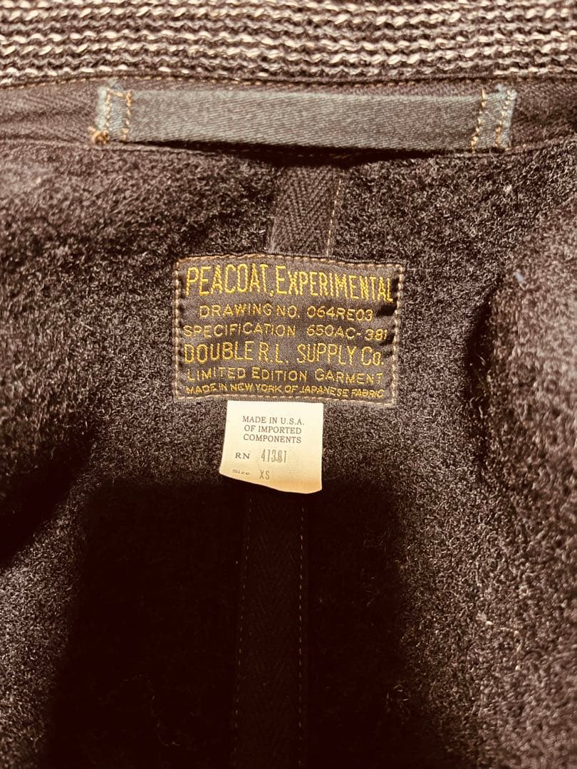 RRL ピーコート ダブルアールエル　木村拓哉着用