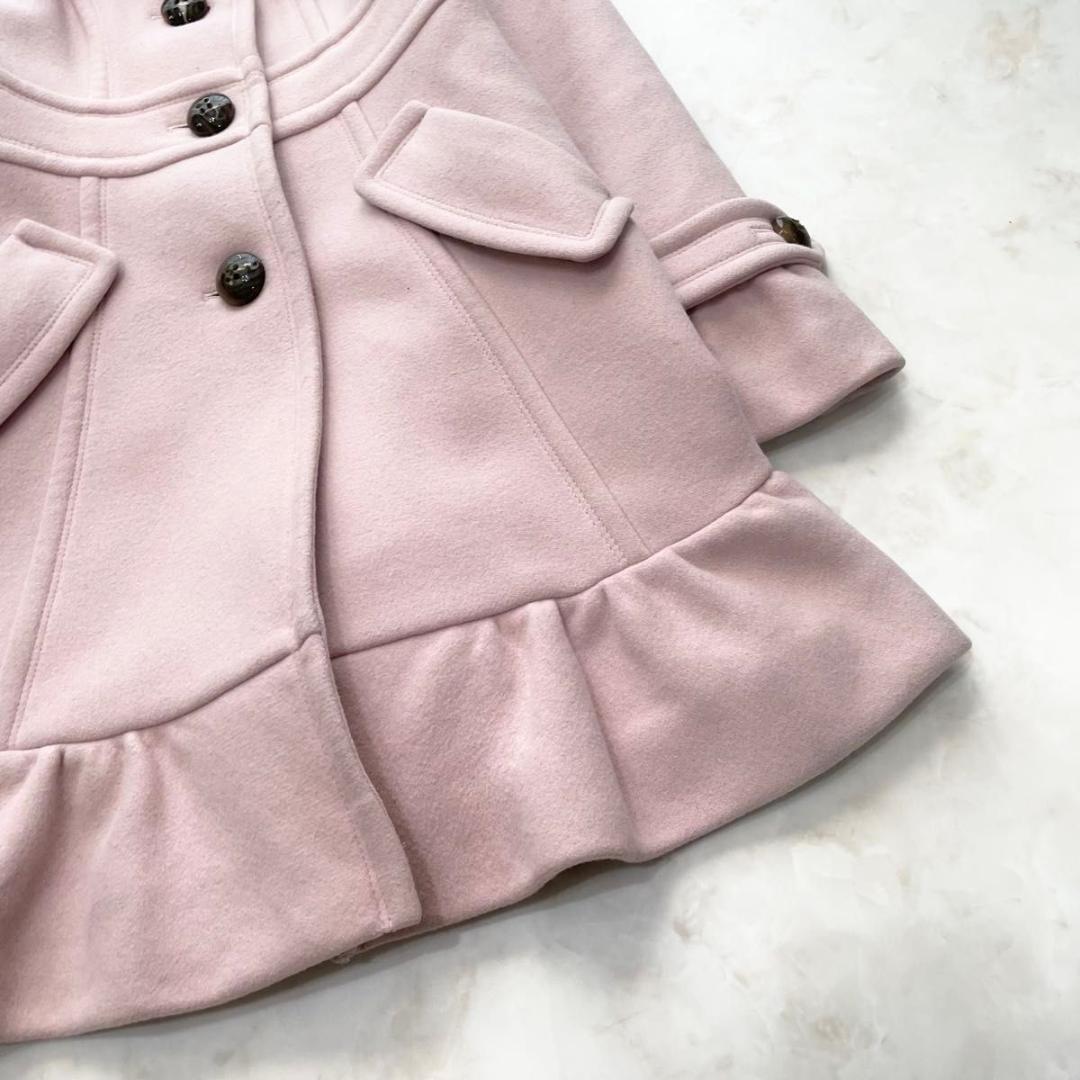 BURBERRY BLUE LABEL ロングコート ピンク　S アンゴラ混