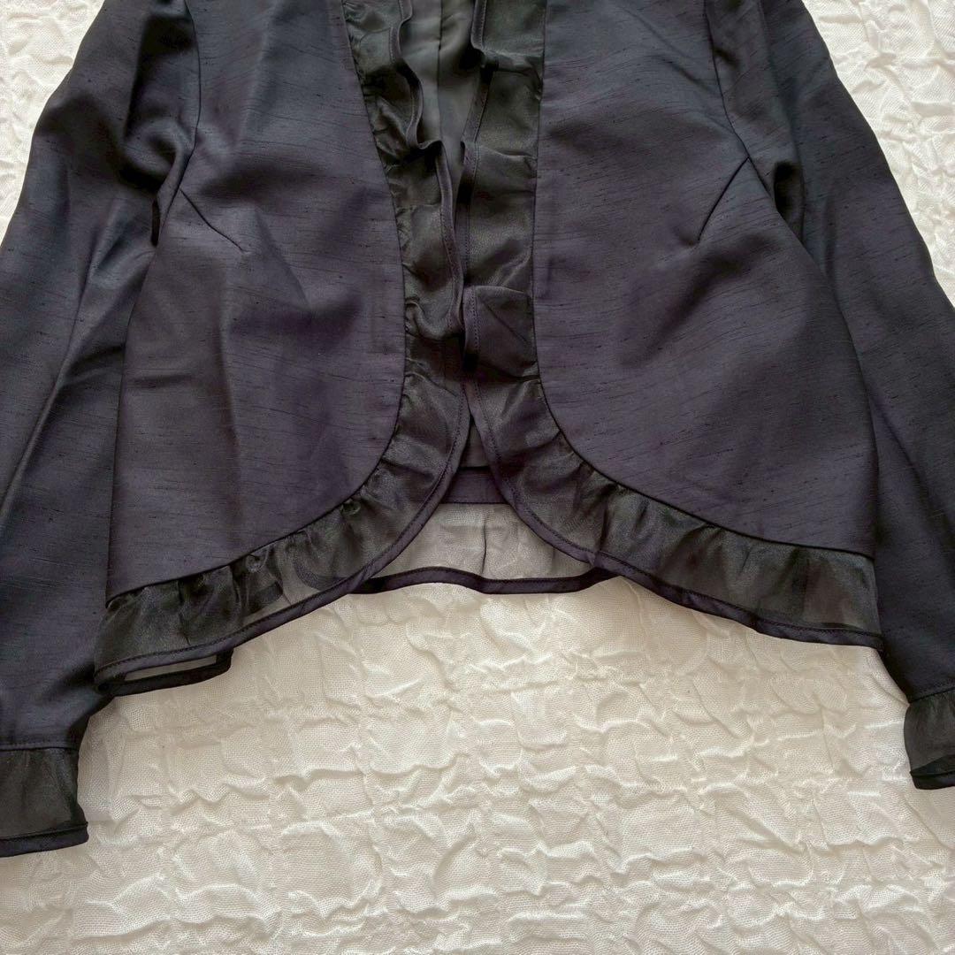 プレフェランス 花柄ノースリーブワンピース ジャケット 44 大きいサイズ