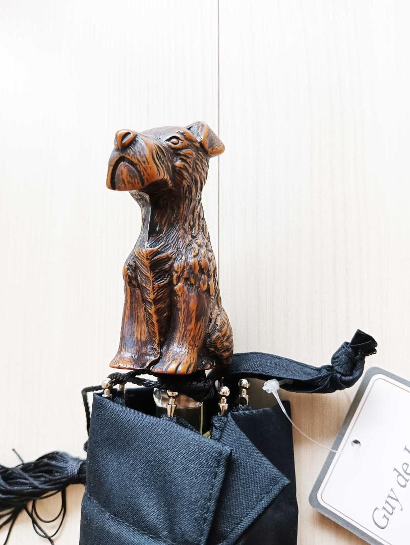 ☆新価格☆ Guy de jean 折畳み傘 雨/日兼用：スコッティ（ブラック）