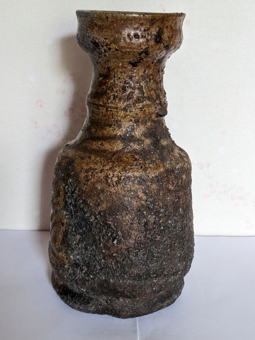 ♦備前焼 花器 花活け 華道 焼締め 岡山県 ？丹波焼 置物飾り 骨董品