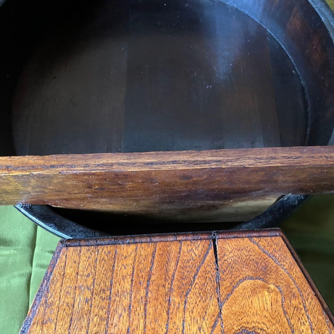 飾り棚　桶棚　昭和　レトロ　アンティーク　花台