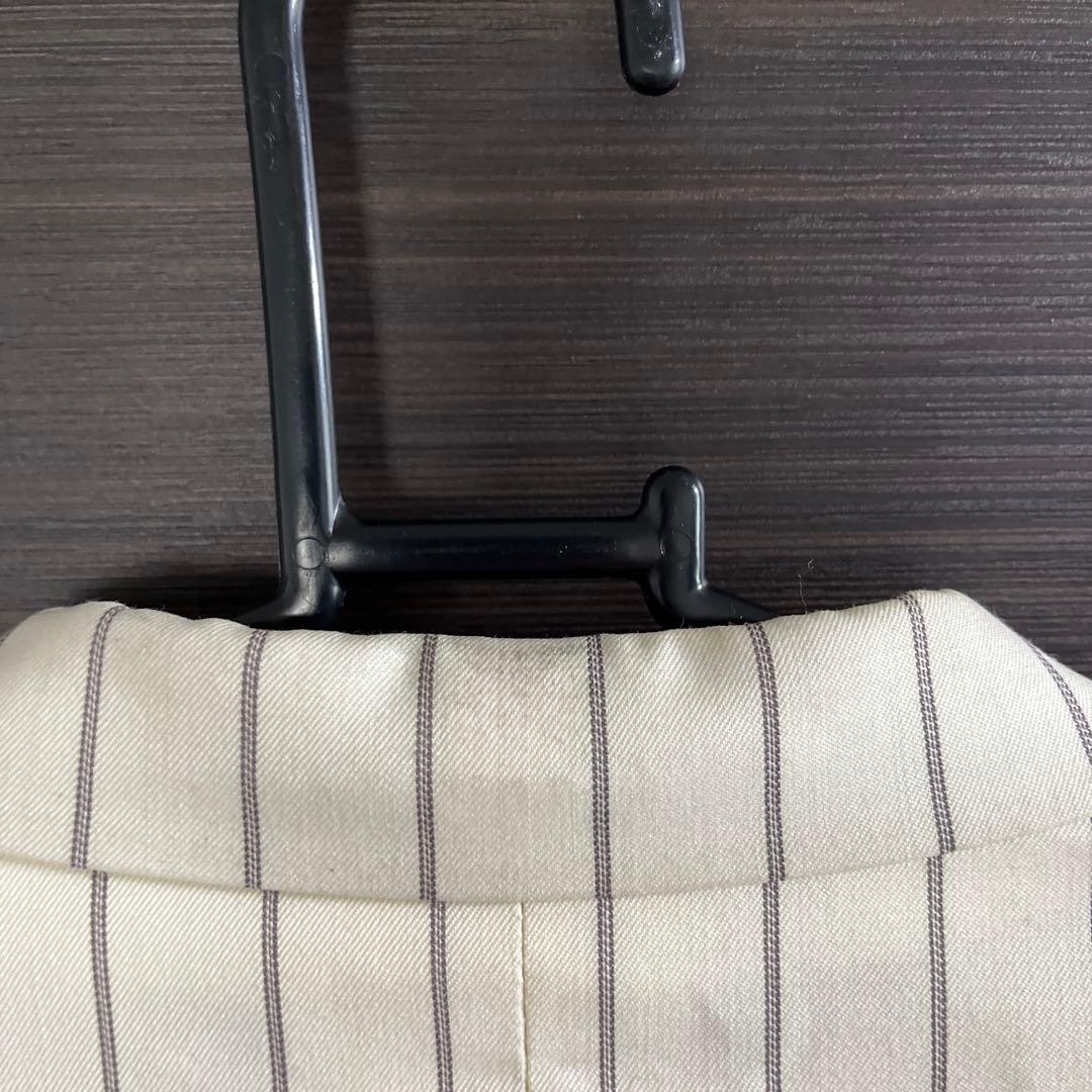 LITTLEBIG テーラードジャケット/2/ウール/ホワイト/ストライプ