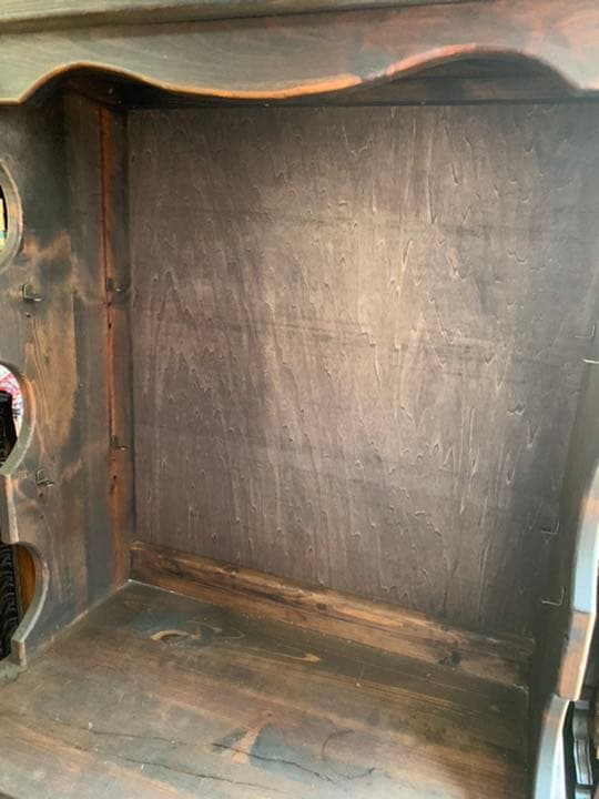 アンティーク　レトロ　カントリー　調　飾り棚　陳列　収納　棚