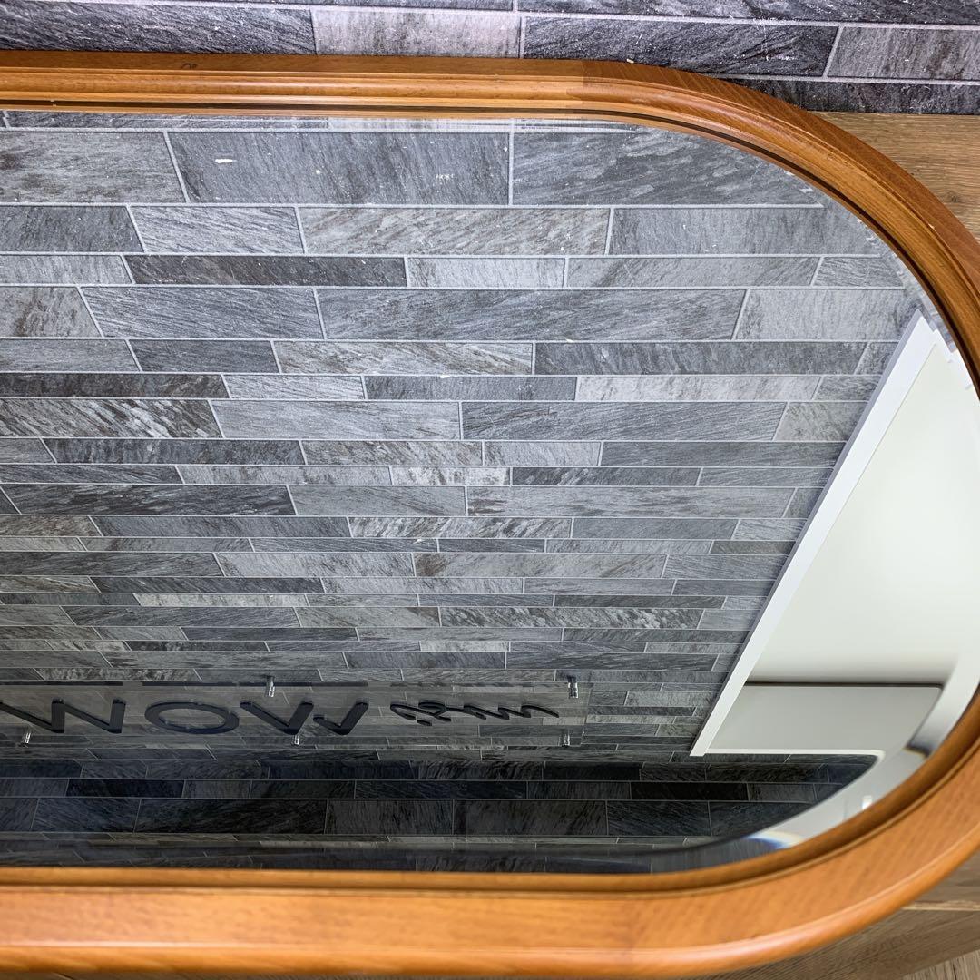 tamoカリモク karimoku　木製　壁掛け鏡　ウォールミラー　日本製