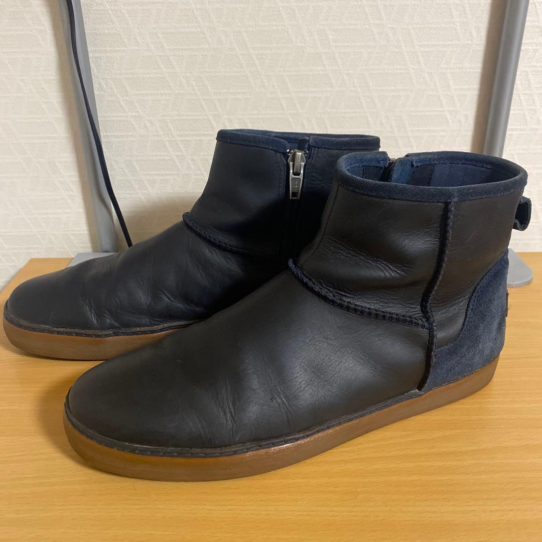 UGG レザーブーツ 28cm ジッパー付き