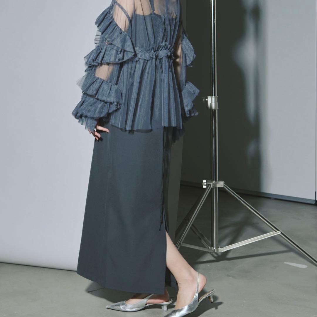 エジック Ezick エレガントボリュームスリーブ セットキャミドレス