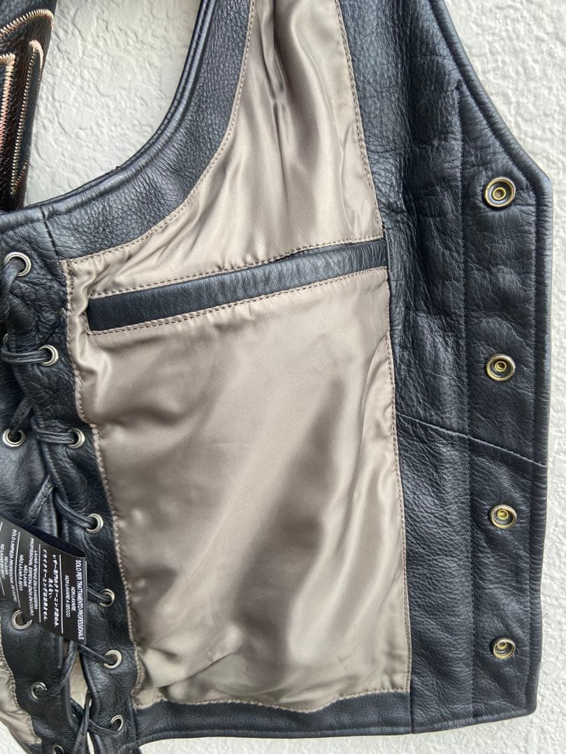 Harley-Davidson 本革 レザーベスト Sサイズ