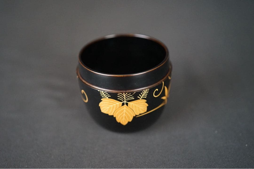 輪島塗 桐蒔絵 棗 共箱 茶道具