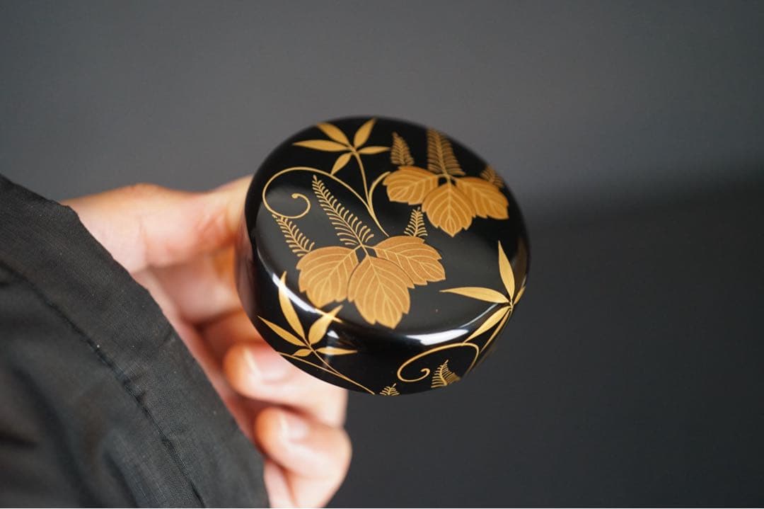 輪島塗 桐蒔絵 棗 共箱 茶道具