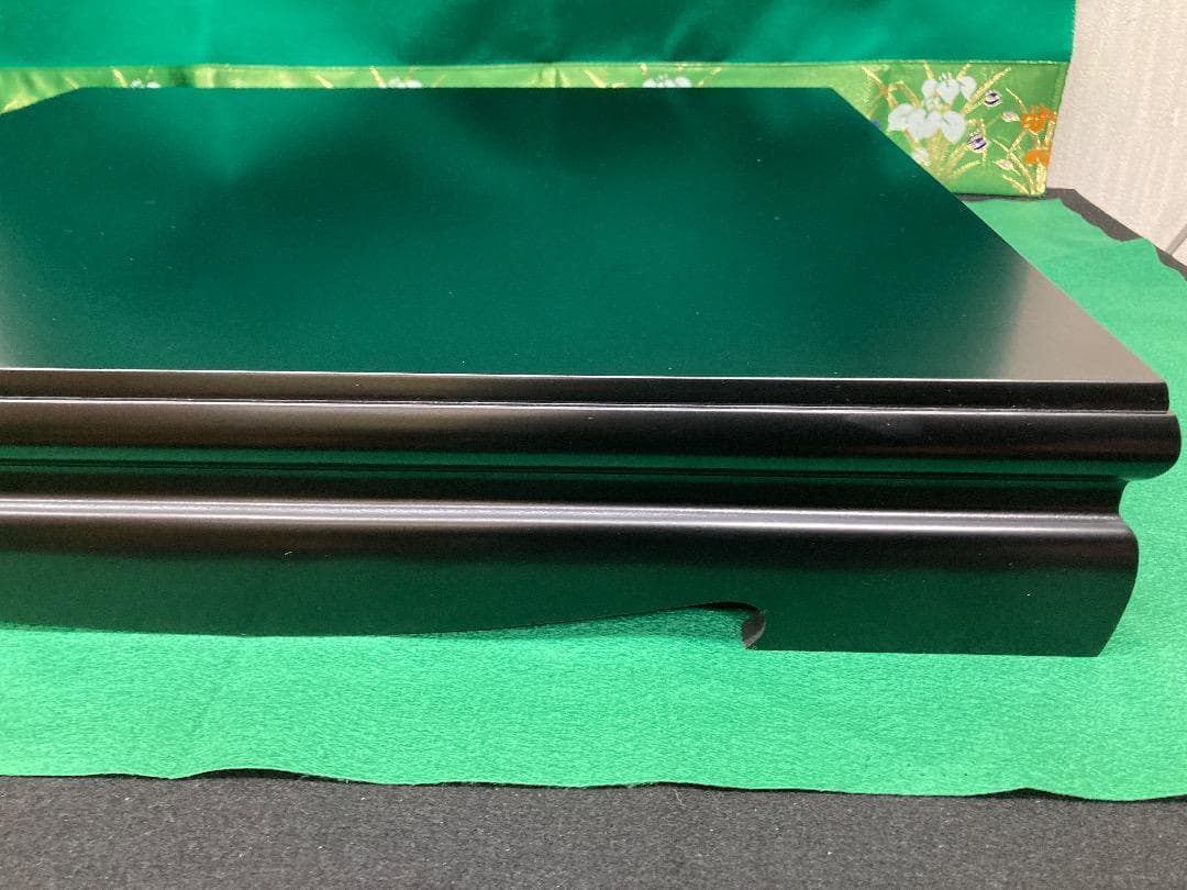 E35 訳あり特価！高級黒塗り台　巾55㎝位　五月人形　五月子供大将　五月鎧