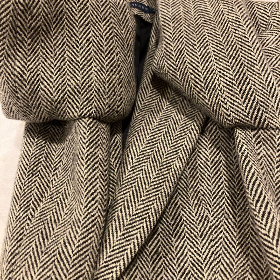 ラルフローレン　日本製　ヘリンボーン柄　レディース　テーラードジャケット　XL