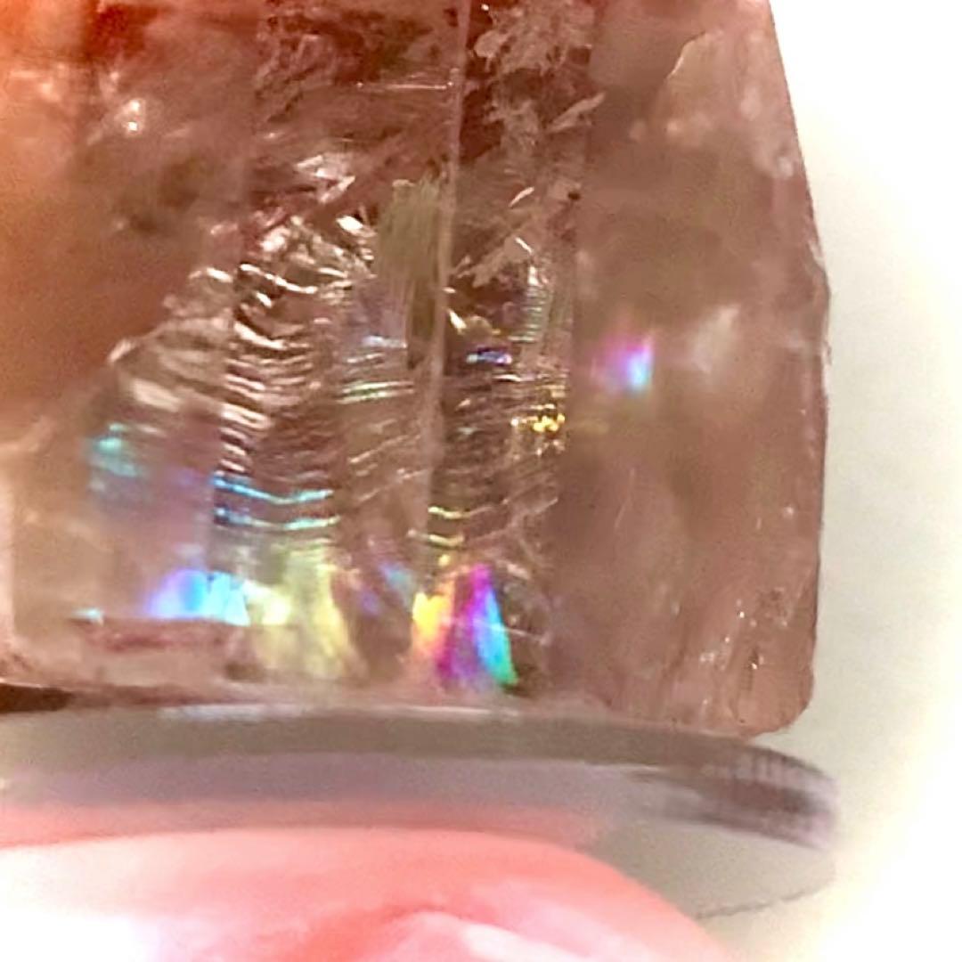 美し過ぎるピーチカラートパーズ原石104ct/非加熱/鉱物標本
