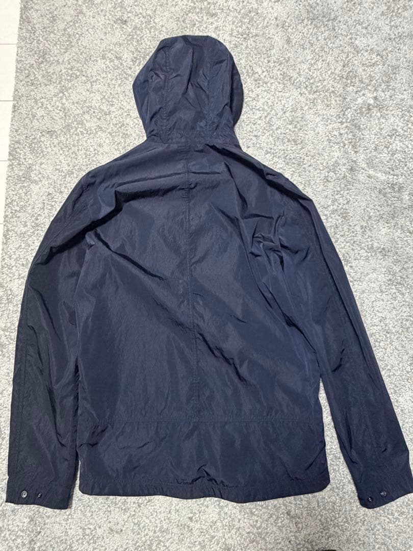 STONE  ナイロンメタルフロックジャケット L ネイビー