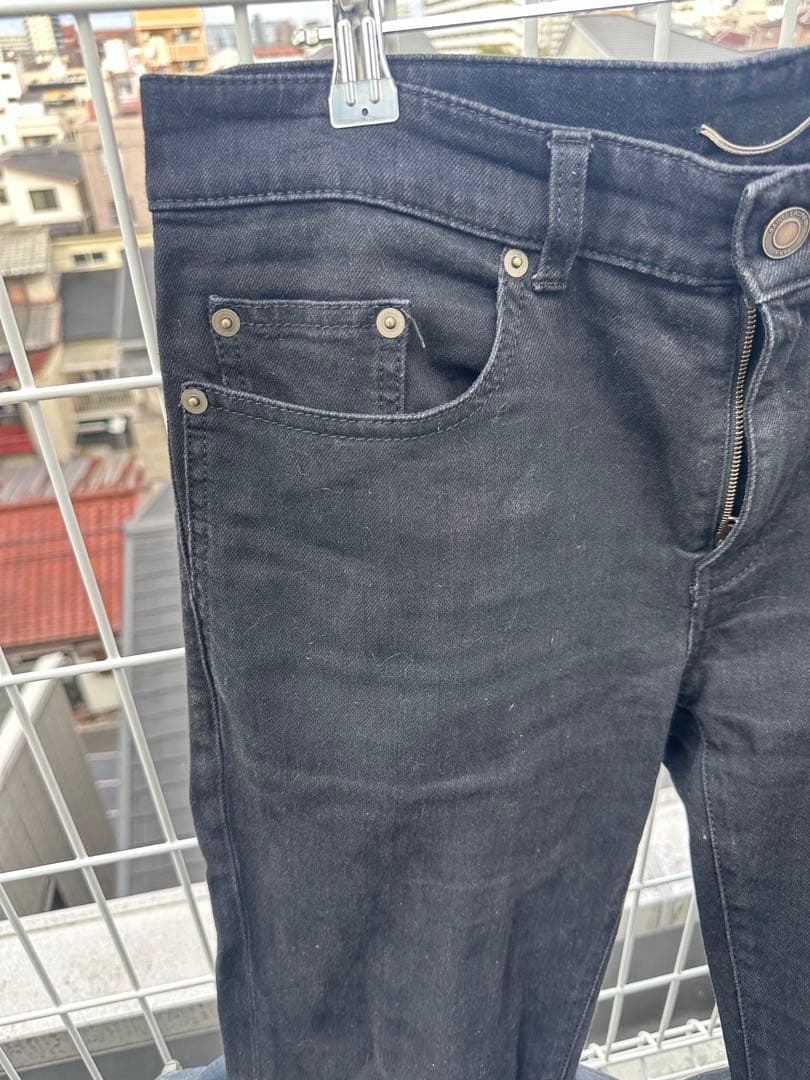 SAINT LAURENT PARIS エディ期ブラックスキニーデニムパンツ