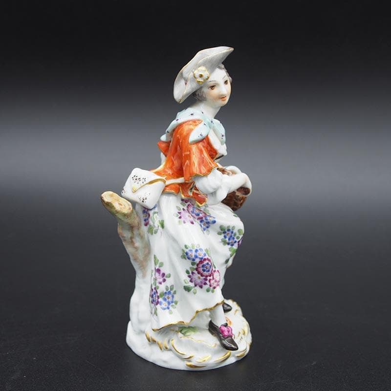 マイセン 宮廷の楽隊 ハーディ・ガーディ奏者 １級品 マイヤー造形