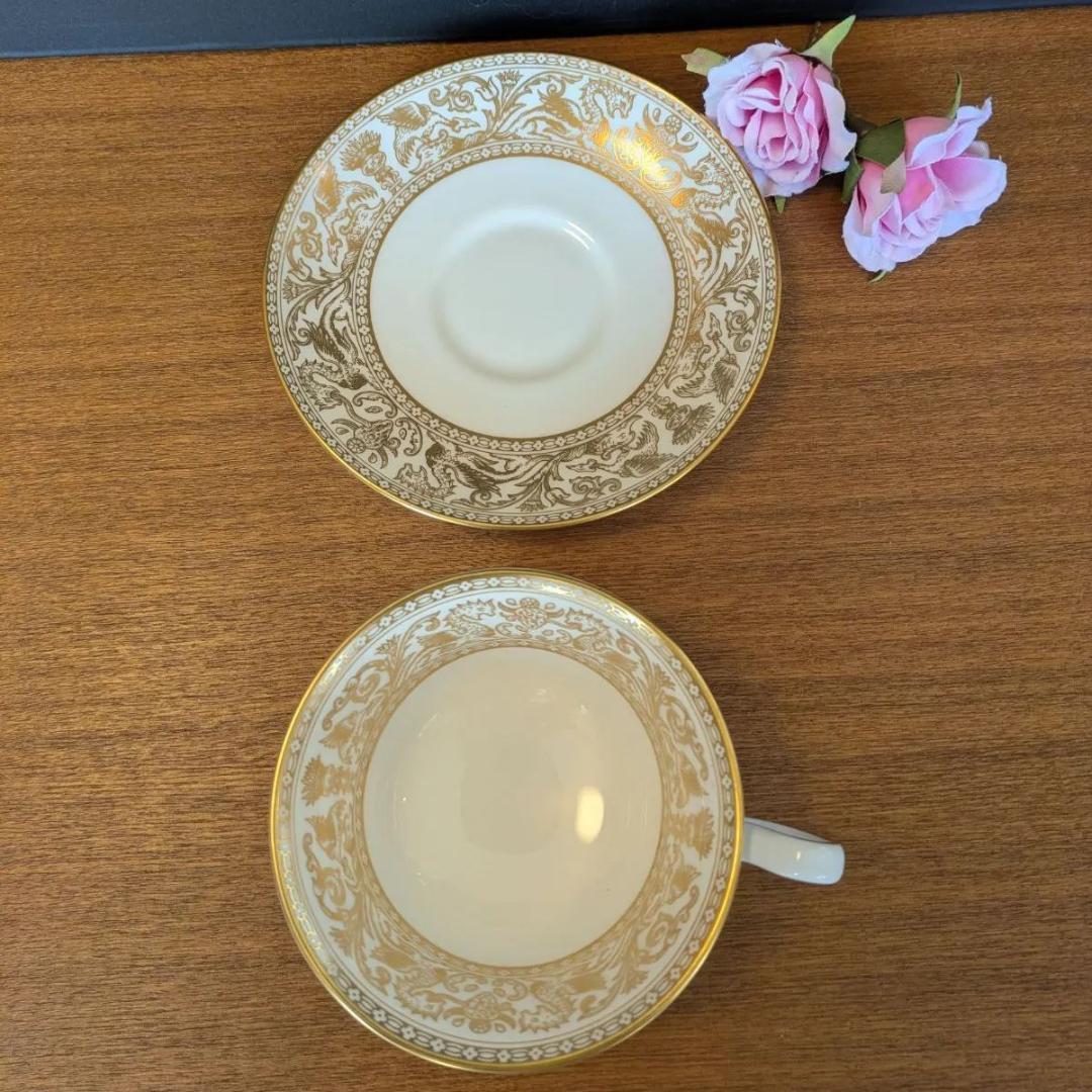 ウェッジウッド フロレンティーンゴールド カップ＆ソーサー ５ピースセット希少品