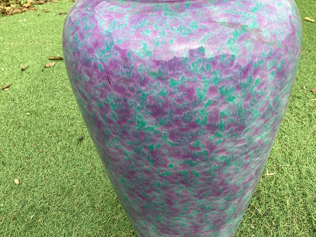 西ドイツ製　花瓶　フラワーベース　傘立て　陶器