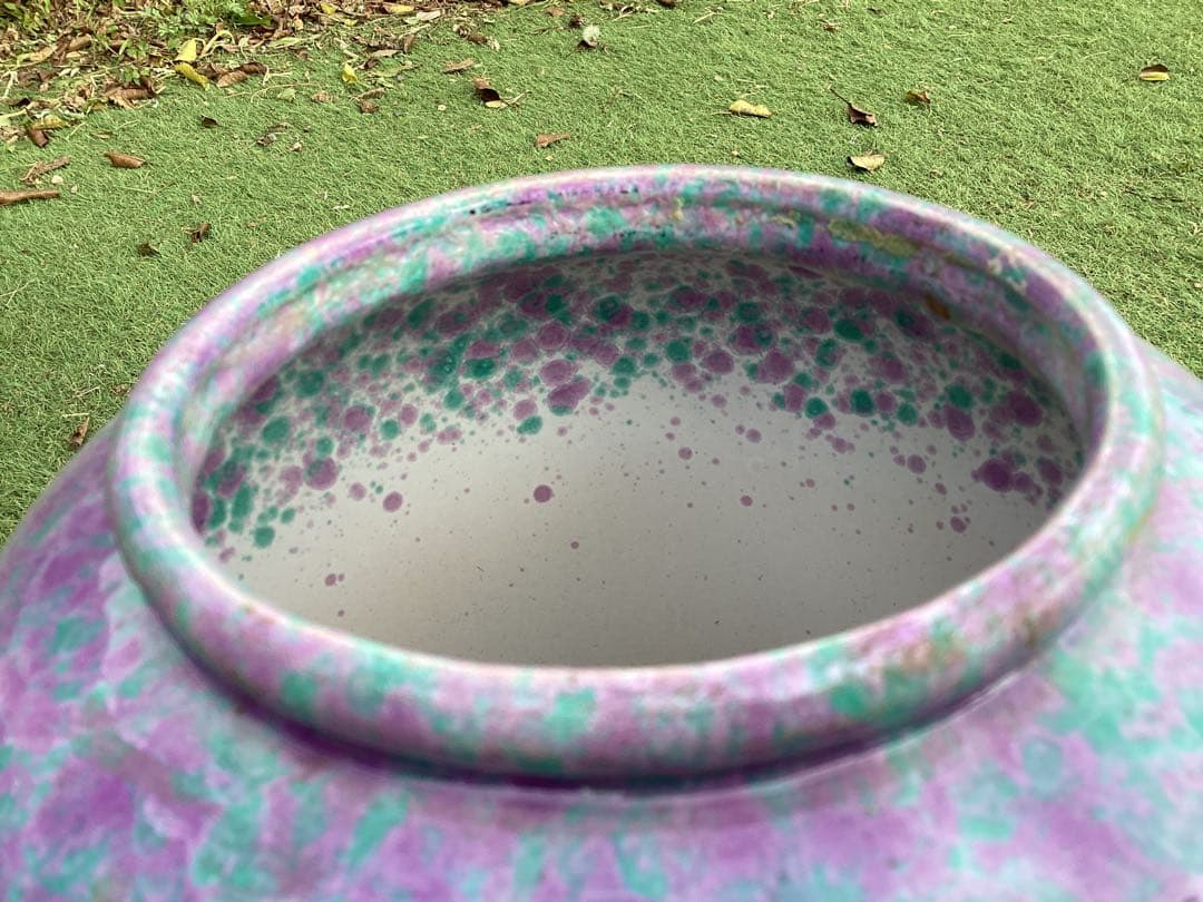 西ドイツ製　花瓶　フラワーベース　傘立て　陶器