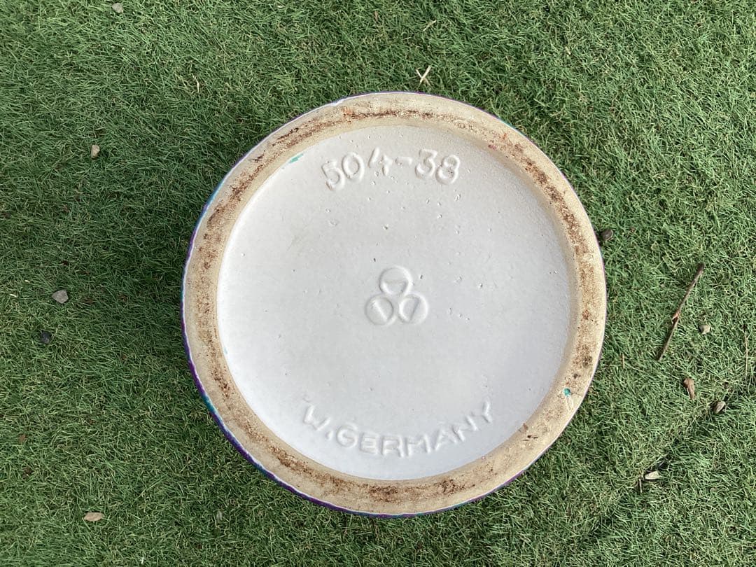 西ドイツ製　花瓶　フラワーベース　傘立て　陶器