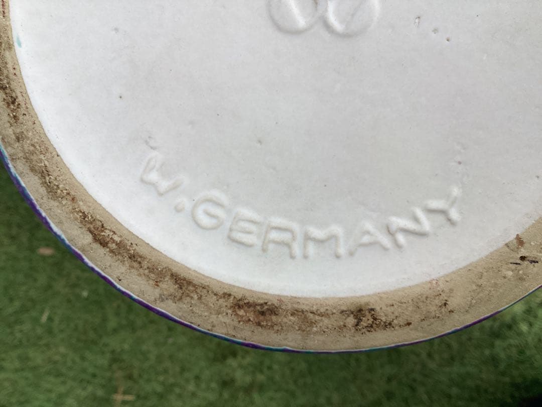 西ドイツ製　花瓶　フラワーベース　傘立て　陶器