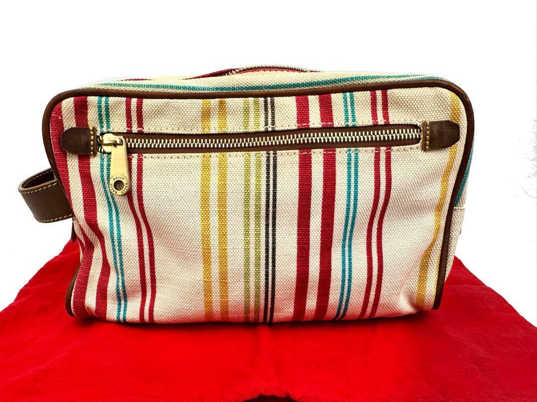 バリー クラッチバッグ キャンバス セカンドバッグ ストラップ 6色 セパレート