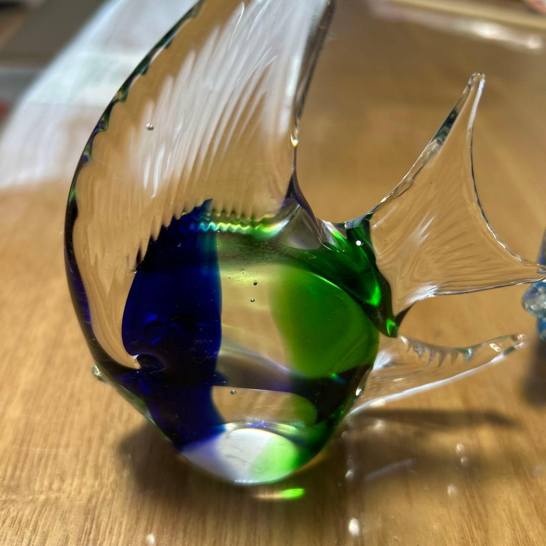 魚のガラスオブジェ