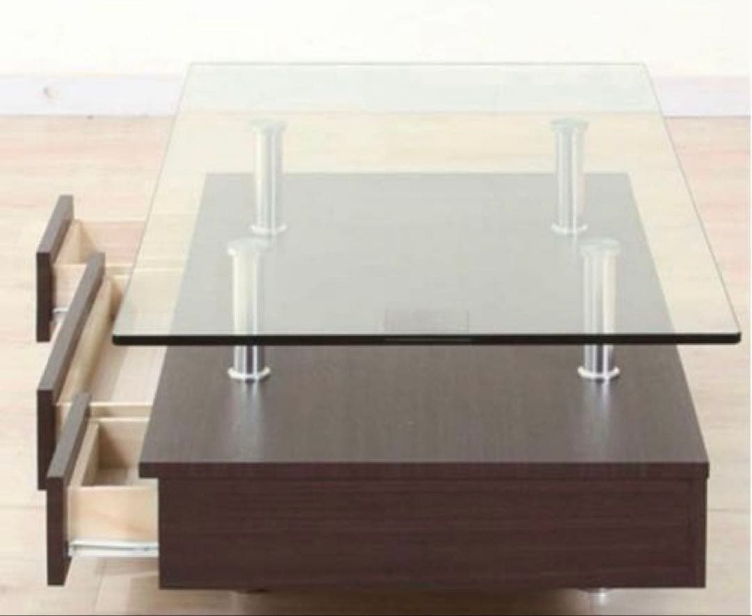 ニトリ　センターテーブル　ローテーブル　ガラス　引き取り