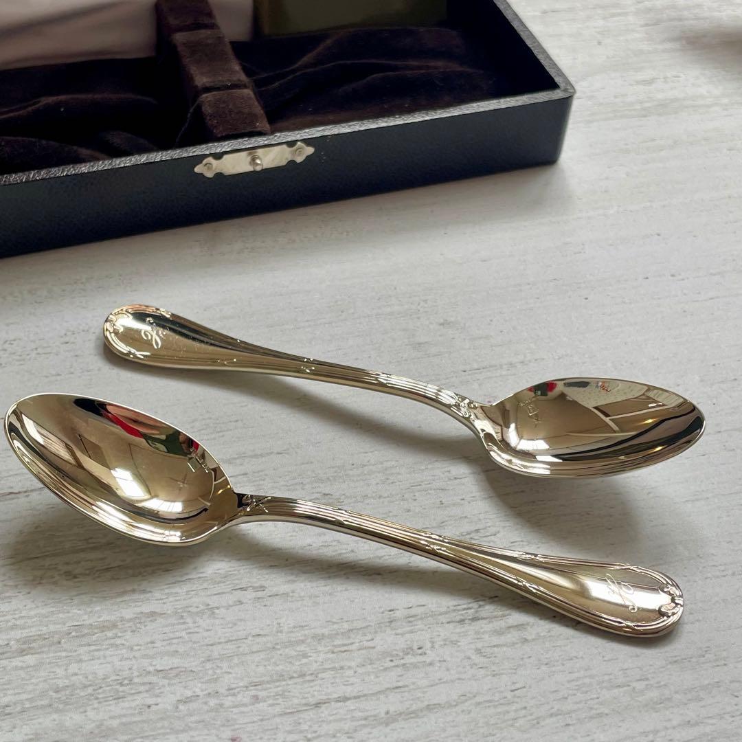 未使用Christofleクリストフル リュバン スプーン box入り2本セット