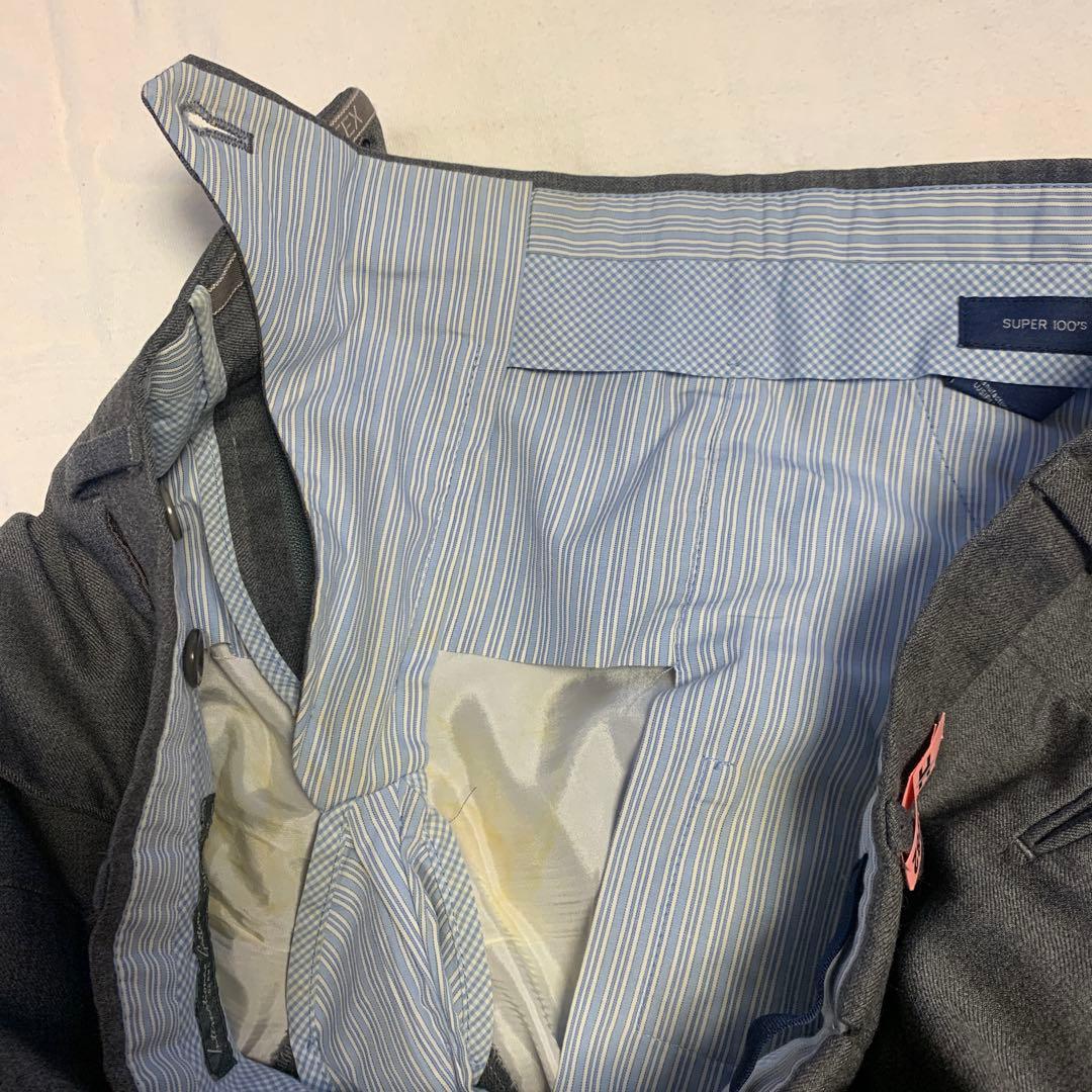 【BEAMS F】 秋冬インコテックス＆春夏スラックス グレー　サイズ48