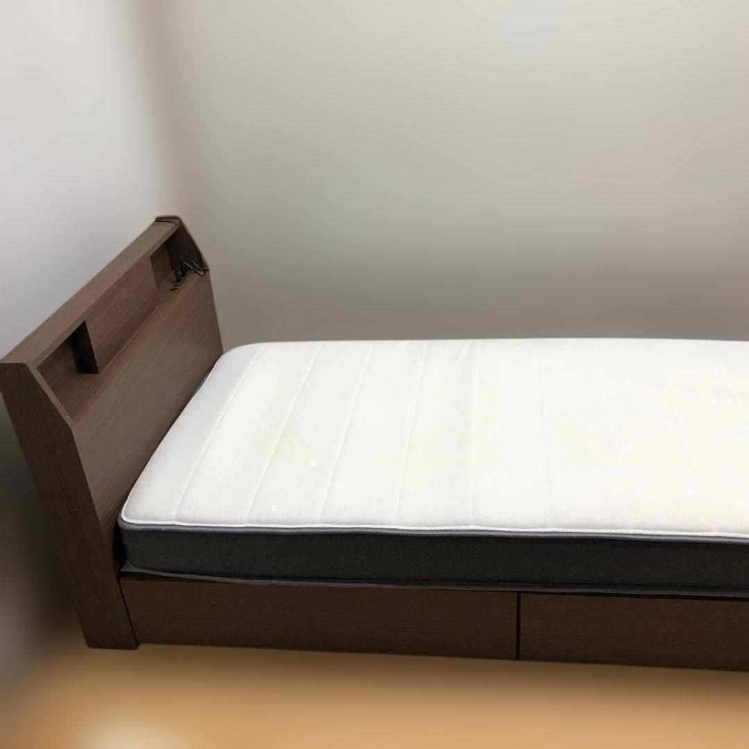 ニトリ Nスリープ　収納&コンセント シングルベッドセット 88132-1-