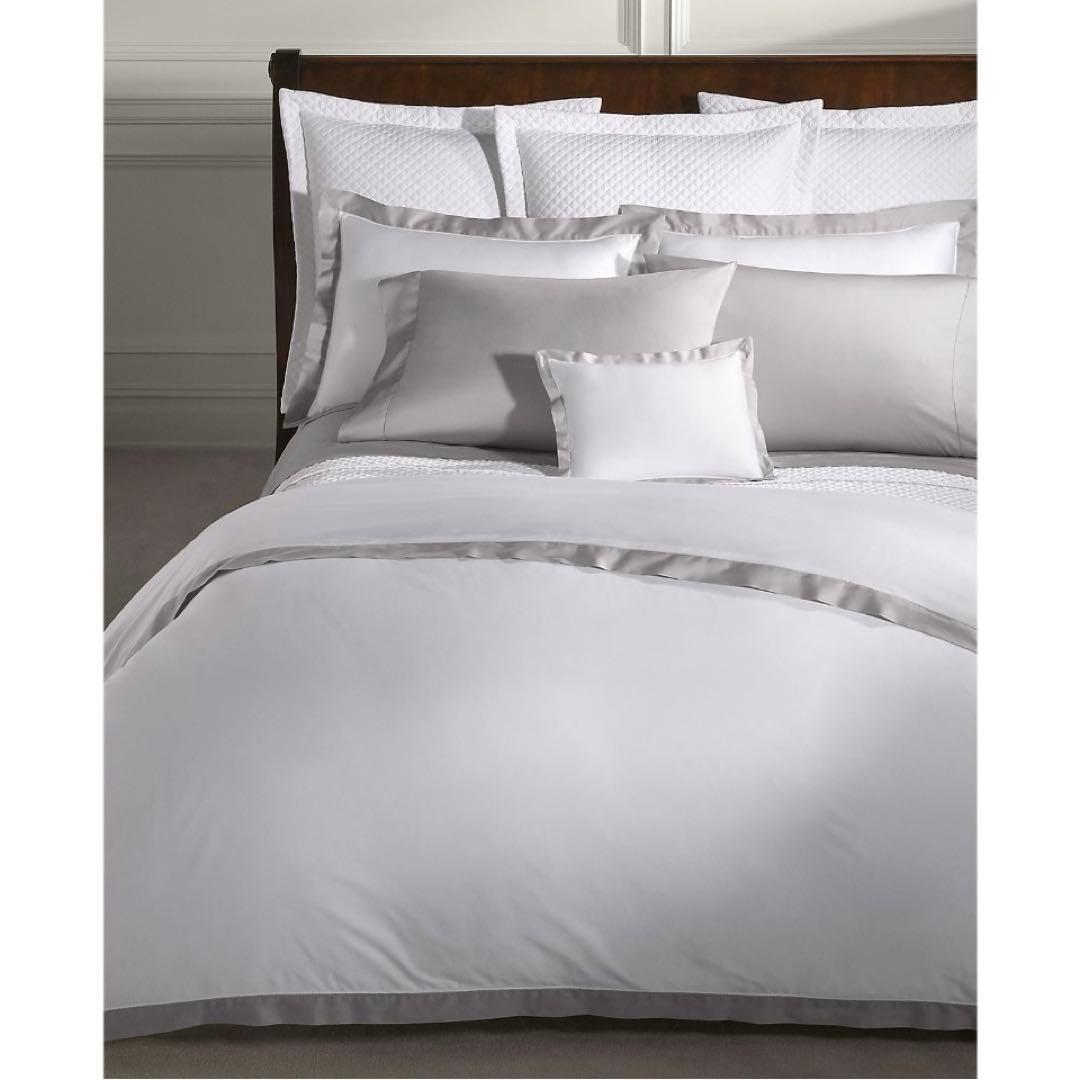 Ralph Lauren オーガニックコットン掛け布団カバー　シングル　シルバー