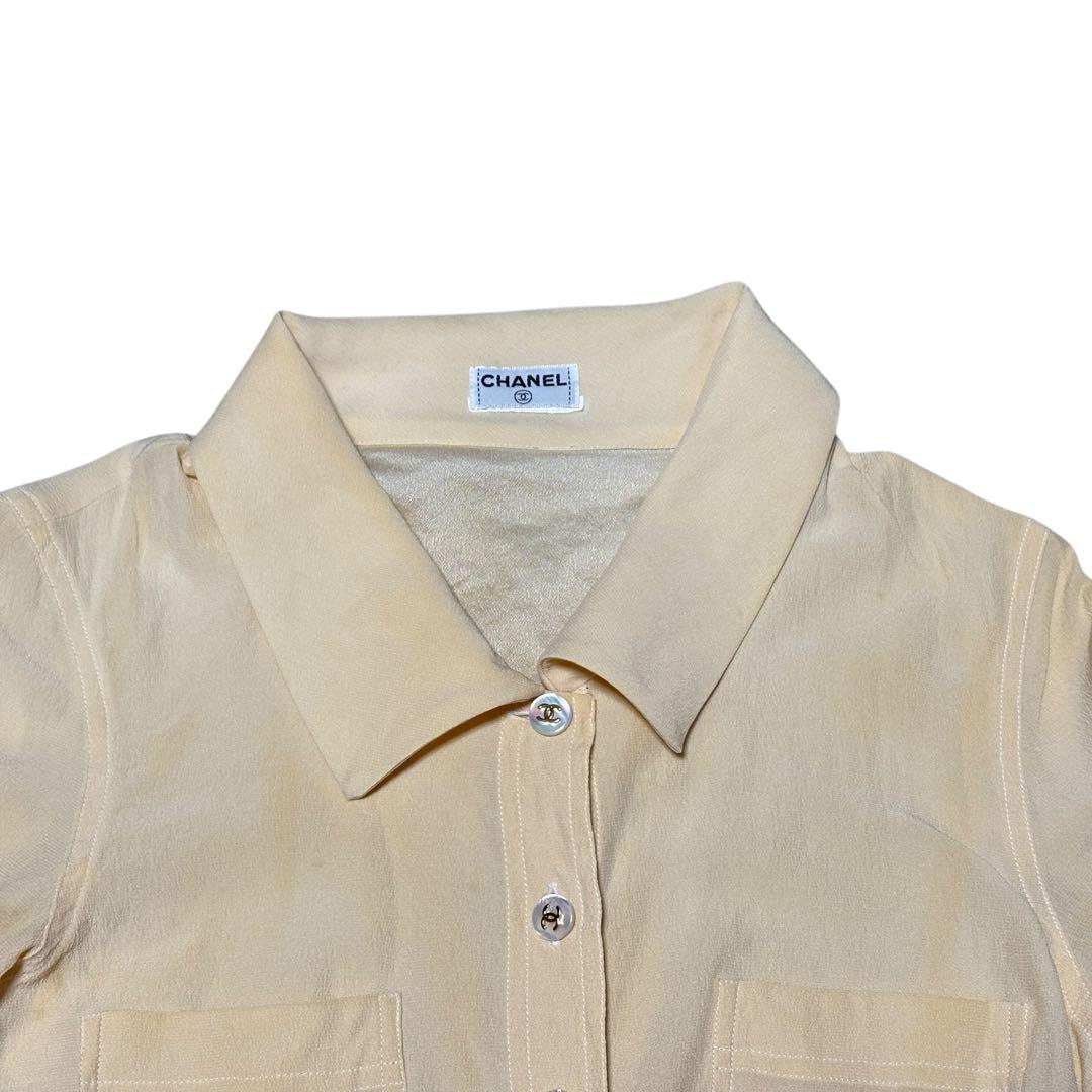 CHANEL シャネル ココボタン シェル ブラウス