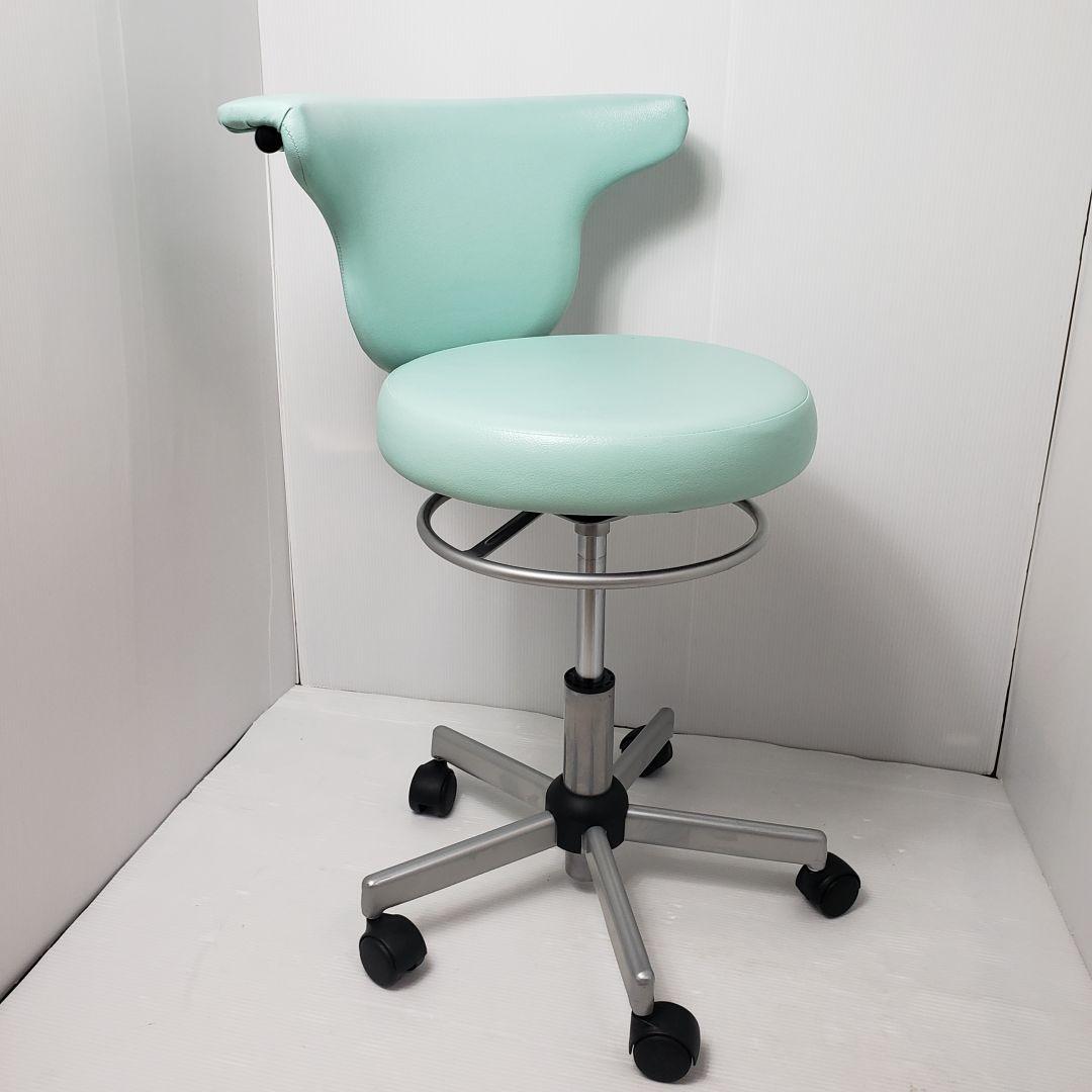 ②病院ドクター用丸椅子　藤沢工業　ACS700LBL　オフィースチェア　送料込み