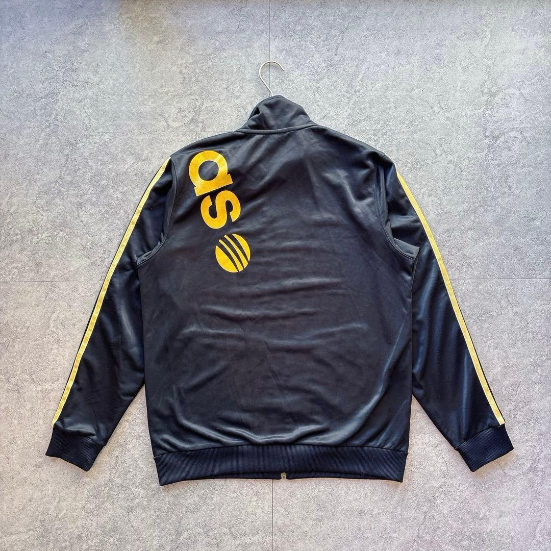 Y2K adidas ブラック×ゴールド ジャージ セットアップ L
