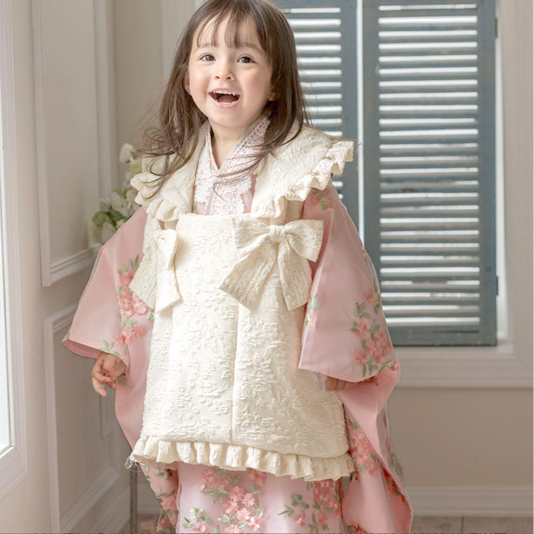 キャサリンコテージ 七五三 フラワーレース着物ワンピース 法被セット