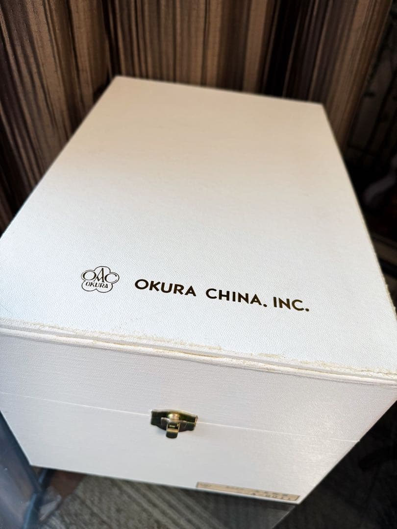 大倉陶園 ブルーローズ 花瓶 28cm