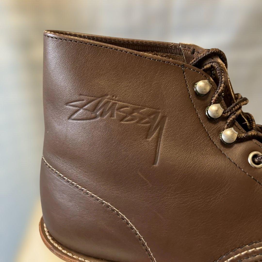超美品RED WING × Stüssy 60361 27㎝　ダークブラウン